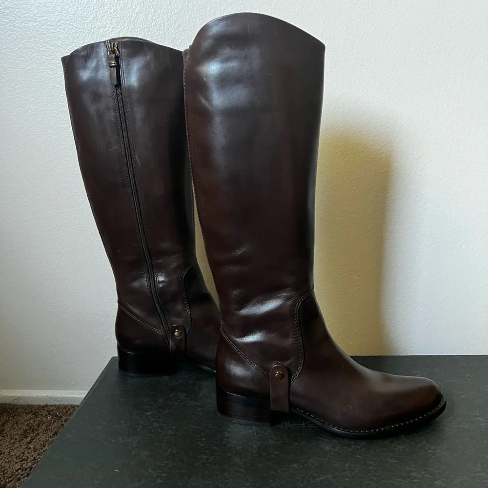 Via Spiga Women's Brown Leather Boots - Picture 2 of 5